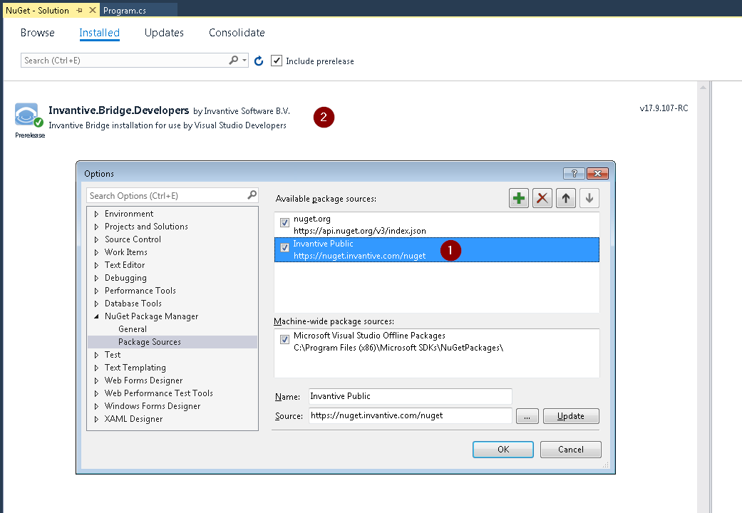 Download the NuGet package for the drivers for Exact Online, Teamleader, Salesforce and others.
