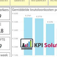 Employee wages and head count in Power BI(Dutch).